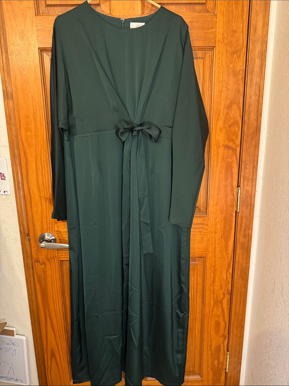 Dainty Jewells Dark Green Zipper-Back Dress